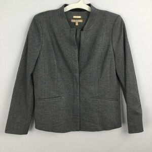 Talbots‎ Italian Luxe Knit Herringbone Jacket Blazer womens size 10